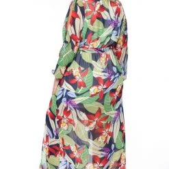Curvy Sense Plus Size Tropical Vibes Maxi Dress - Multi New Arrivals 13 Curvy Sense Plus Size Tropical Vibes Maxi Dress - Multi New Arrivals