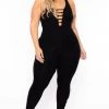 Curvy Sense Plus Size Savanna Jumpsuit - Black Party Jumpsuilts