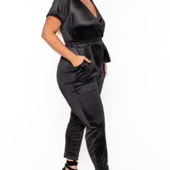 Curvy Sense Party Shop Plus Size Ariel Jumpsuit - Black