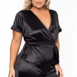 Curvy Sense Party Shop Plus Size Ariel Jumpsuit - Black