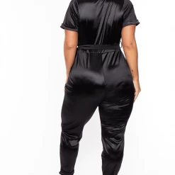 Curvy Sense Party Shop Plus Size Ariel Jumpsuit - Black