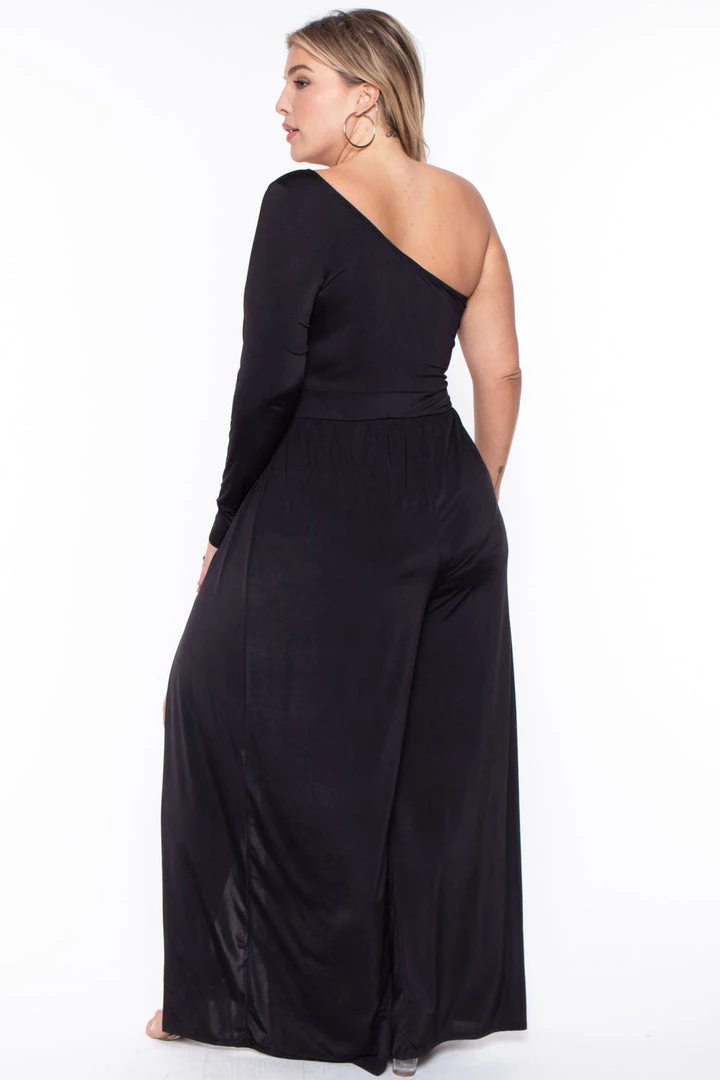 Curvy Sense Plus Size Gianna M-Slit Jumpsuit- Black Party Jumpsuilts 7 Curvy Sense Plus Size Gianna M-Slit Jumpsuit- Black Party Jumpsuilts