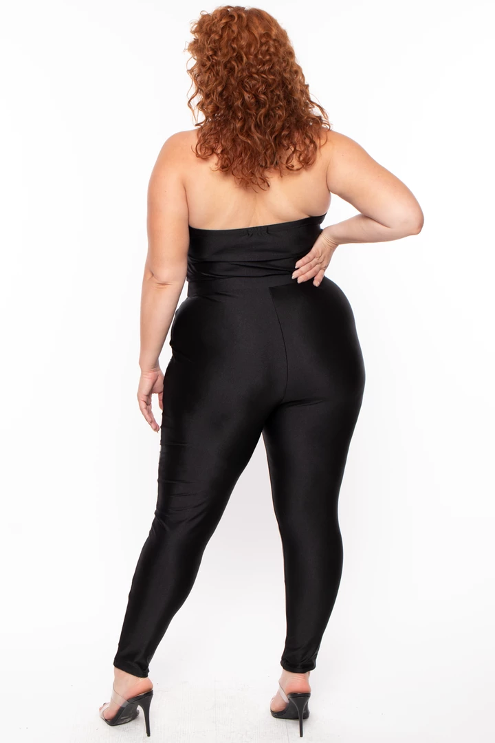 Curvy Sense Plus Size Necklace Halter Jumpsuit - Black Party Jumpsuilts 8 Curvy Sense Plus Size Necklace Halter Jumpsuit - Black Party Jumpsuilts