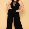 Curvy Sense Plus Size Nicki Mesh Jumpsuit - Black New Arrivals