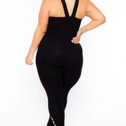 Curvy Sense Plus Size Savanna Jumpsuit - Black Party Jumpsuilts