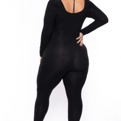 Curvy Sense Plus Size Selene Cutout Jumpsuit - Black New Arrivals 11 Curvy Sense Plus Size Selene Cutout Jumpsuit - Black New Arrivals