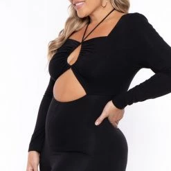 Curvy Sense Plus Size Selene Cutout Jumpsuit - Black New Arrivals 9 Curvy Sense Plus Size Selene Cutout Jumpsuit - Black New Arrivals