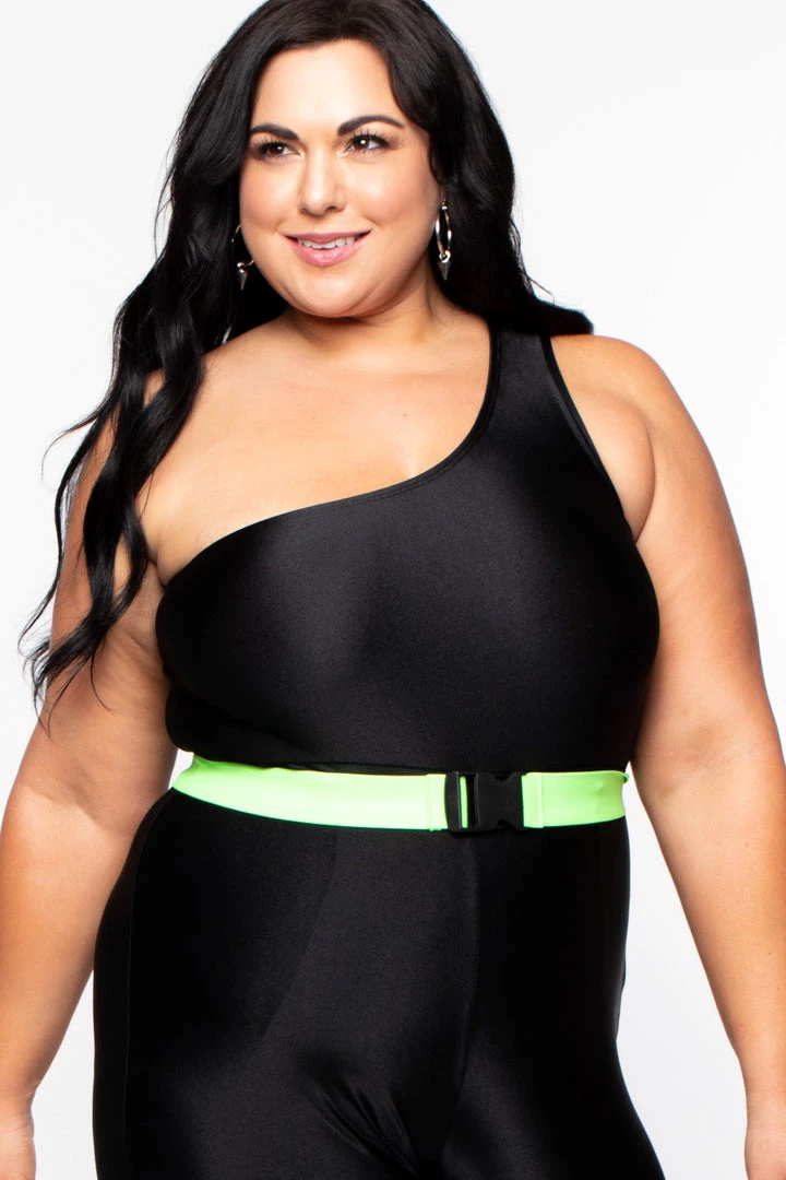 Curvy Sense Party Jumpsuilts Plus Size Totally Rad Bodycon Romper - Black 6 Curvy Sense Party Jumpsuilts Plus Size Totally Rad Bodycon Romper - Black