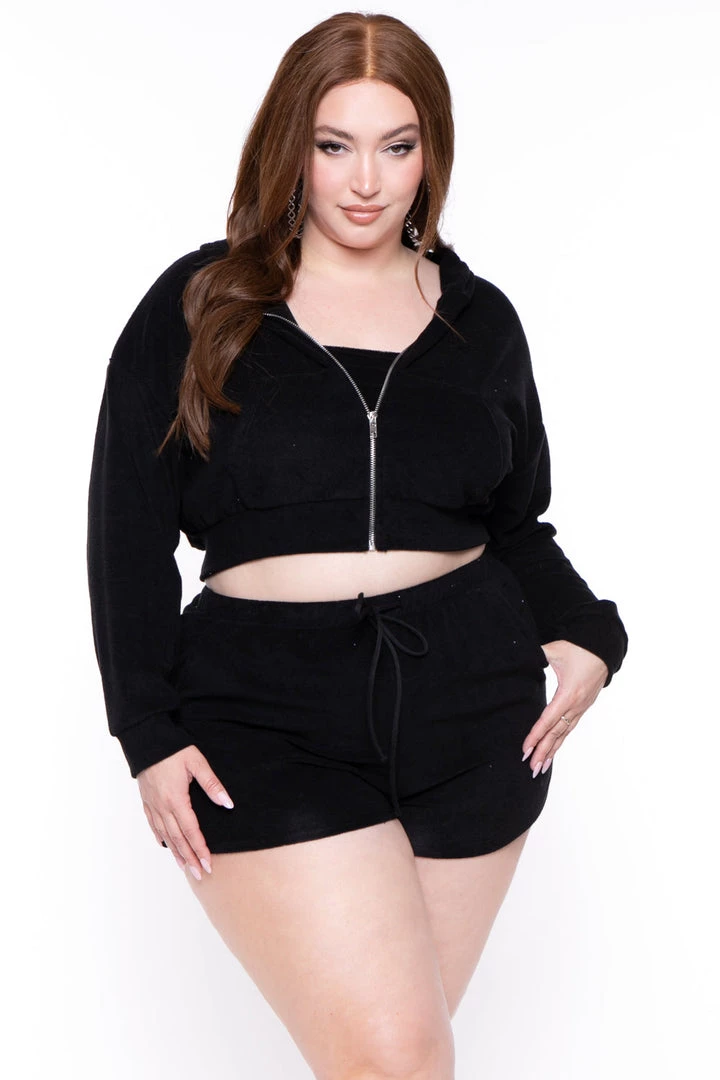 Curvy Sense Plus Size Abbey 3 Piece Matching Set - Black 4 Curvy Sense Plus Size Abbey 3 Piece Matching Set - Black