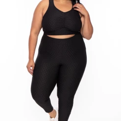 Curvy Sense Plus Size Emme Matching Set - Black