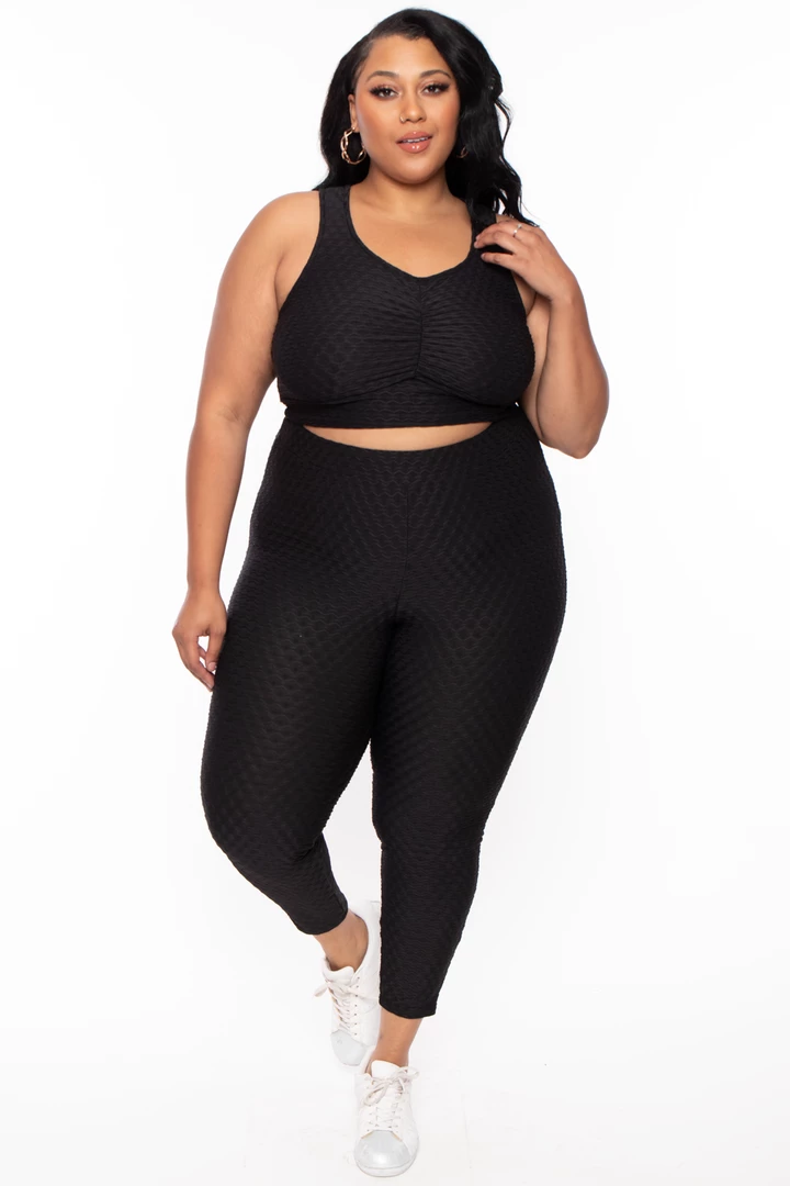 Curvy Sense Plus Size Emme Matching Set - Black 3 Curvy Sense Plus Size Emme Matching Set - Black