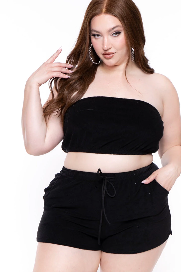 Curvy Sense Plus Size Abbey 3 Piece Matching Set - Black 5 Curvy Sense Plus Size Abbey 3 Piece Matching Set - Black