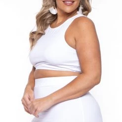Curvy Sense Plus Size Candace Tank And Skirt Matching Set - White New Arrivals 9 Curvy Sense Plus Size Candace Tank And Skirt Matching Set - White New Arrivals