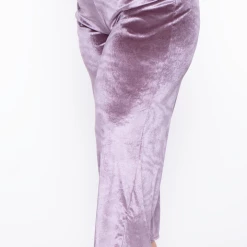 Curvy Sense Plus Size Eloise Velour Bandeau & Pant Set - Mauve 20 Curvy Sense Plus Size Eloise Velour Bandeau & Pant Set - Mauve