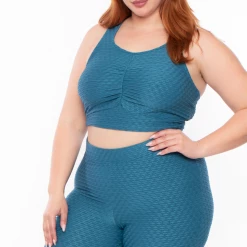 Curvy Sense Matching Sets Plus Size Emme Matching Set - Teal