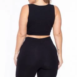 Curvy Sense Plus Size Lexie Matching Set- Black