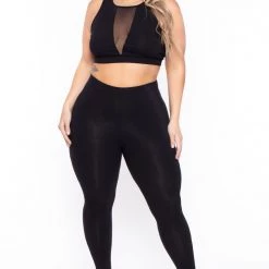 Curvy Sense Plus Size Valerie Mesh Matching Set- Black 9 Curvy Sense Plus Size Valerie Mesh Matching Set- Black