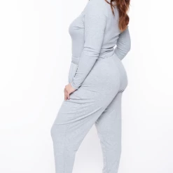 Curvy Sense Plus Size Essential Ribbed Top - Heather Grey Essential Mix 11 Curvy Sense Plus Size Essential Ribbed Top - Heather Grey Essential Mix