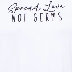 Curvy Sense Plus Size Graphic "Spread Love" Tee & Mask Set - White