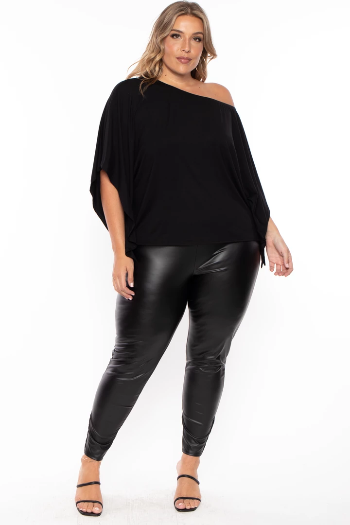 Curvy Sense Plus Size Off The Shoulder Top - Black Tops 7 Curvy Sense Plus Size Off The Shoulder Top - Black Tops