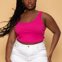 Diamante New Arrivals Plus Size Cia Denim Capri Pants- White