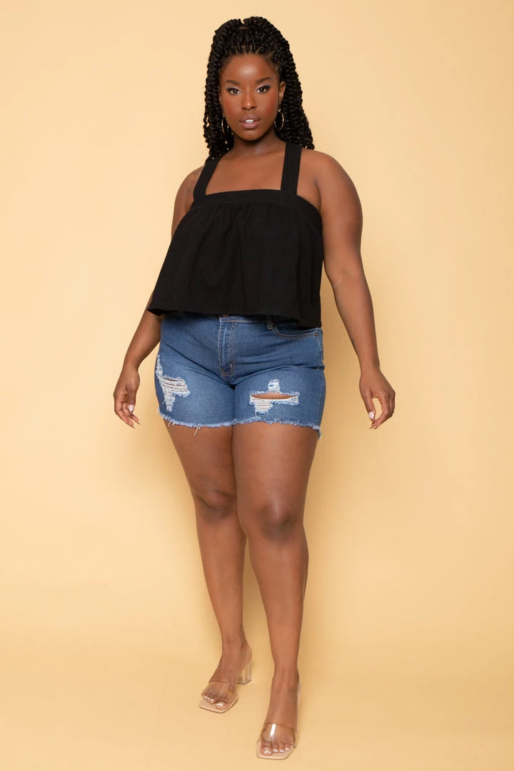 DIAMANTE Plus Size Dani Denim Shorts - Medium Wash New Arrivals 3 DIAMANTE Plus Size Dani Denim Shorts - Medium Wash New Arrivals