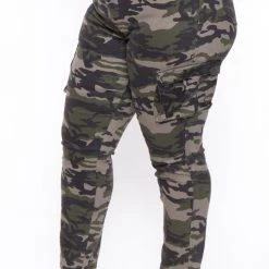 DIAMANTE Plus Size Maverick Jeans- Camo