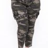 DIAMANTE Plus Size Maverick Jeans- Camo