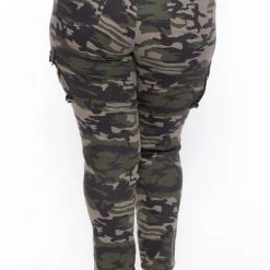 DIAMANTE Plus Size Maverick Jeans- Camo