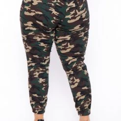 DIAMANTE Back In Stock Plus Size Sera Jogger Jeans- Camo