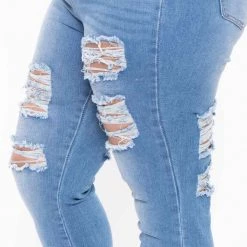 Plus Size DollHouse Christina Skinny Jeans- Medium Wash Blue