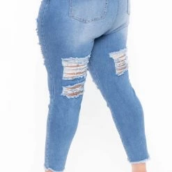 Plus Size DollHouse Christina Skinny Jeans- Medium Wash Blue