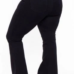 Plus Size Dollhouse Jackie Flare Jeans - Black