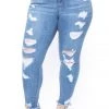 Plus Size Dollhouse Cheetah Belted Jean - Light Wash 1 Plus Size Dollhouse Cheetah Belted Jean - Light Wash