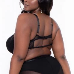 Eighty One International Intimates Plus Size Desire Lingerie Garter Set- Black 7 Eighty One International Intimates Plus Size Desire Lingerie Garter Set- Black