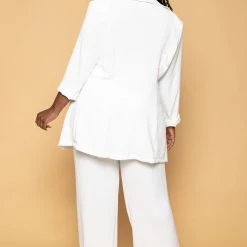 Gibiu Plus Size HBIC Pant Suit Set - White New Arrivals 11 Gibiu Plus Size HBIC Pant Suit Set - White New Arrivals