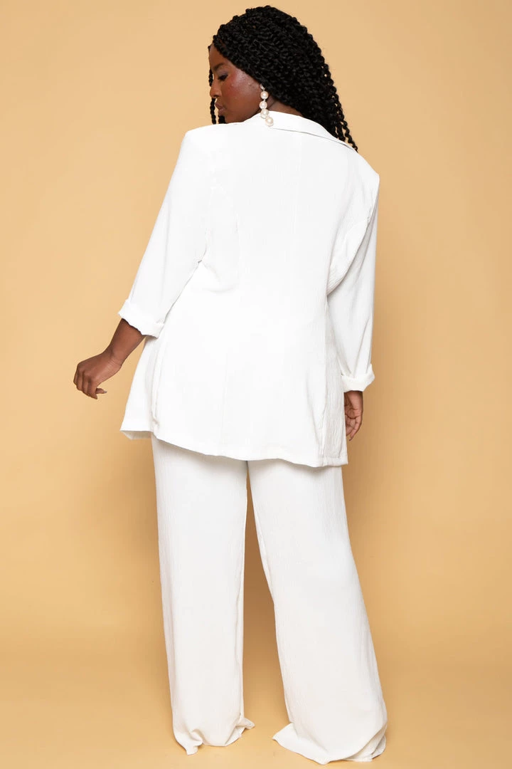 Gibiu Plus Size HBIC Pant Suit Set - White New Arrivals 7 Gibiu Plus Size HBIC Pant Suit Set - White New Arrivals