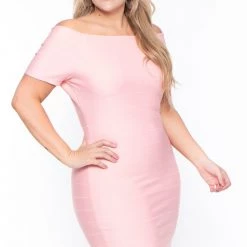 Haute Monde Plus Size Cordelia Dress- Coral New Arrivals