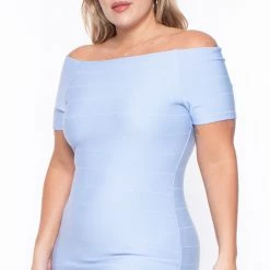 Haute Monde Plus Size Cordelia Dress- Light Blue New Arrivals 9 Haute Monde Plus Size Cordelia Dress- Light Blue New Arrivals