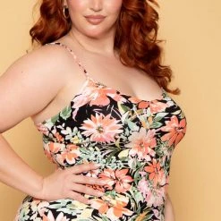 Haute Monde Plus Size Anisa Side Slit Dress - Black New Arrivals