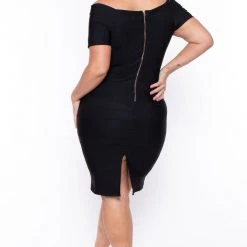 Haute Monde Plus Size Cordelia Dress- Black Little Black Styles