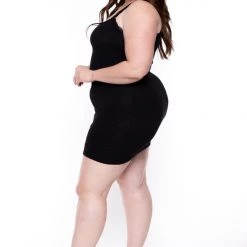 Haute Monde Plus Size Rachel Cami Dress - Black