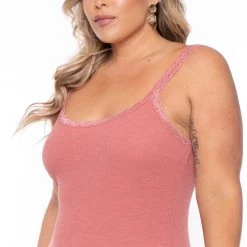 Haute Monde Dresses Plus Size Rachel Cami Dress - Mauve