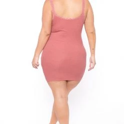 Haute Monde Dresses Plus Size Rachel Cami Dress - Mauve