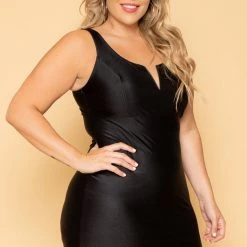 Haute Monde New Arrivals Plus Size That's My Type Bodycon Dress- Black
