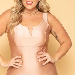 Haute Monde Plus Size That's My Type Bodycon Dress- Mauve