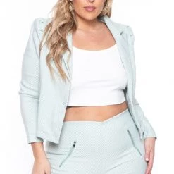 Haute Monde Sets Plus Size Feeling Like A Boss Suit - Sage