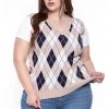 Haute Monde Plus Size Camille Sweater Vest- Taupe Tops 2 Haute Monde Plus Size Camille Sweater Vest- Taupe Tops