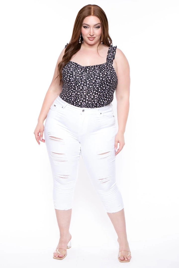 Haute Monde Plus Size Ana Floral Bodysuit - Black New Arrivals 5 Haute Monde Plus Size Ana Floral Bodysuit - Black New Arrivals