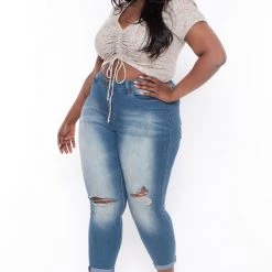 Haute Monde Plus Size Thalia Floral Top - Sage New Arrivals